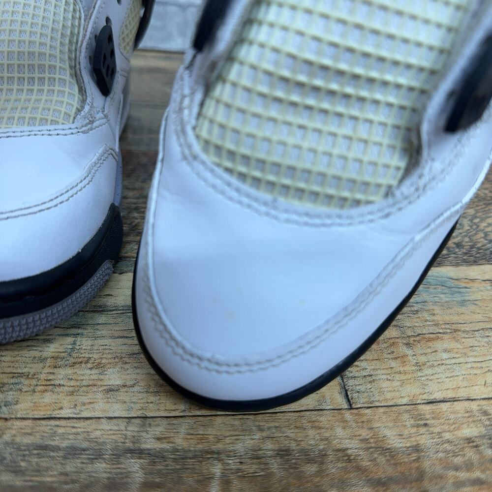 Nike Air Jordan 4 Retro OG White Cement 2016 408452-103 Youth Size 4Y Rare - Picture 5 of 11